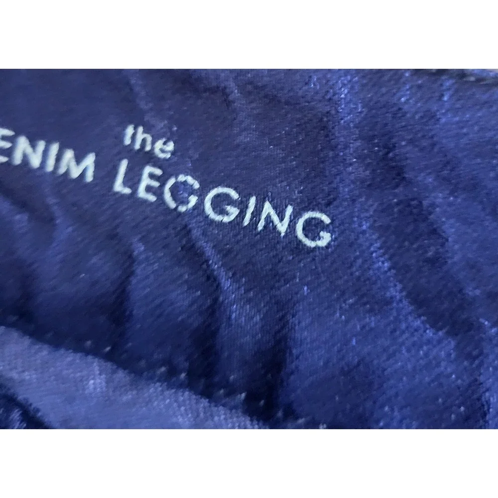 Liver Pool‎ Women's Jeans Elastic Waist Leggings, Navy Blue, Size 14/32